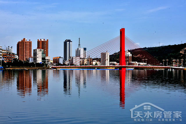秦州藉河生态治理工程 红桥迎来"天河注水"